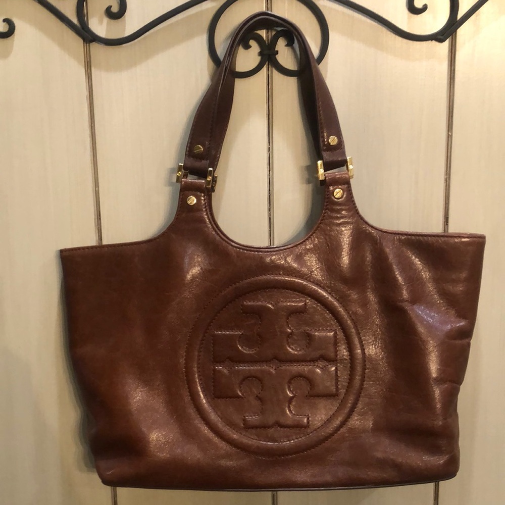 Tory Burch Handbag in Brown Genuine Leather